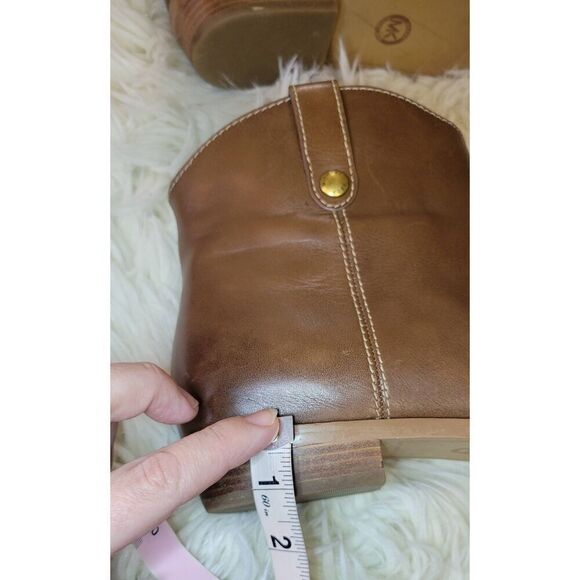Michael Kors Ashton Women's Brown Leather Ankle Boot Sz 9 - Picture 8 of 15